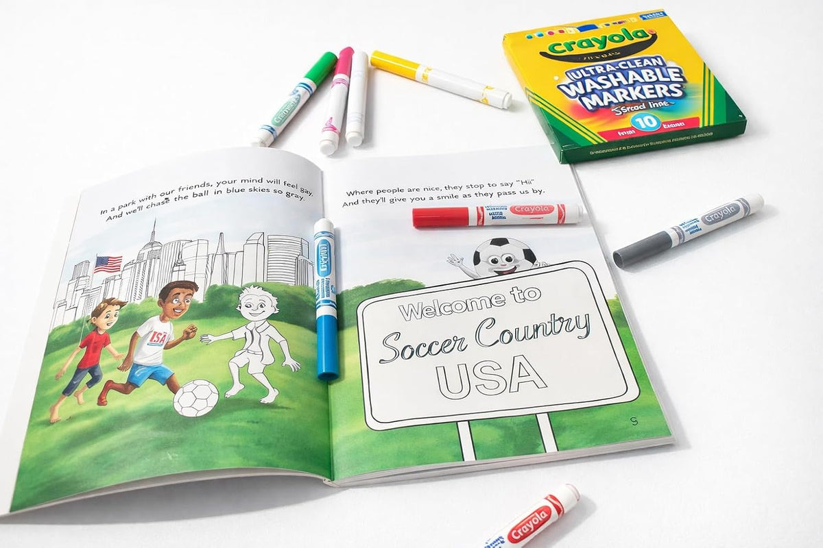 Crayola X US Soccer Federation Coloring Book - CRY001BK, alternate view 3