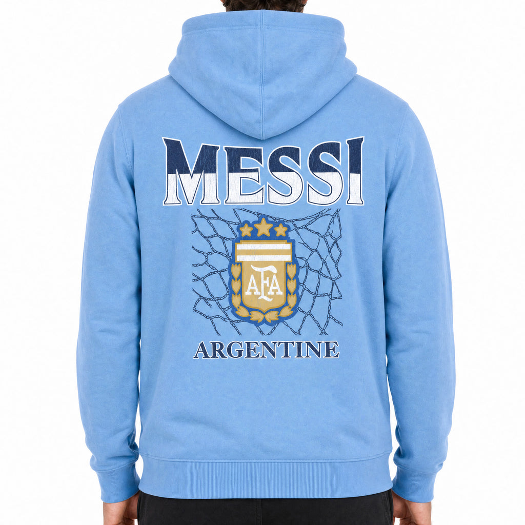 AFA Messi Hoodie Model Back Image