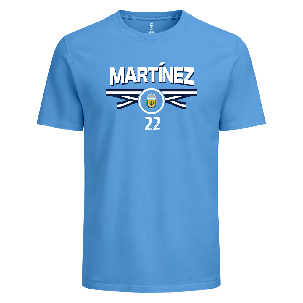 Argentina Lautaro Martínez Cotton T-Shirt - AFA698CT-LA