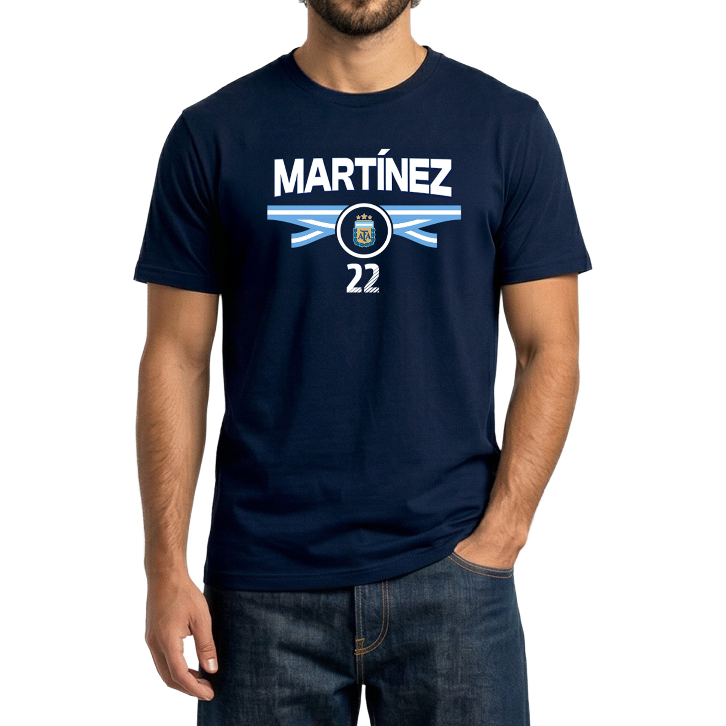 Argentina Lautaro Martínez Cotton T-Shirt - AFA698CT-LA