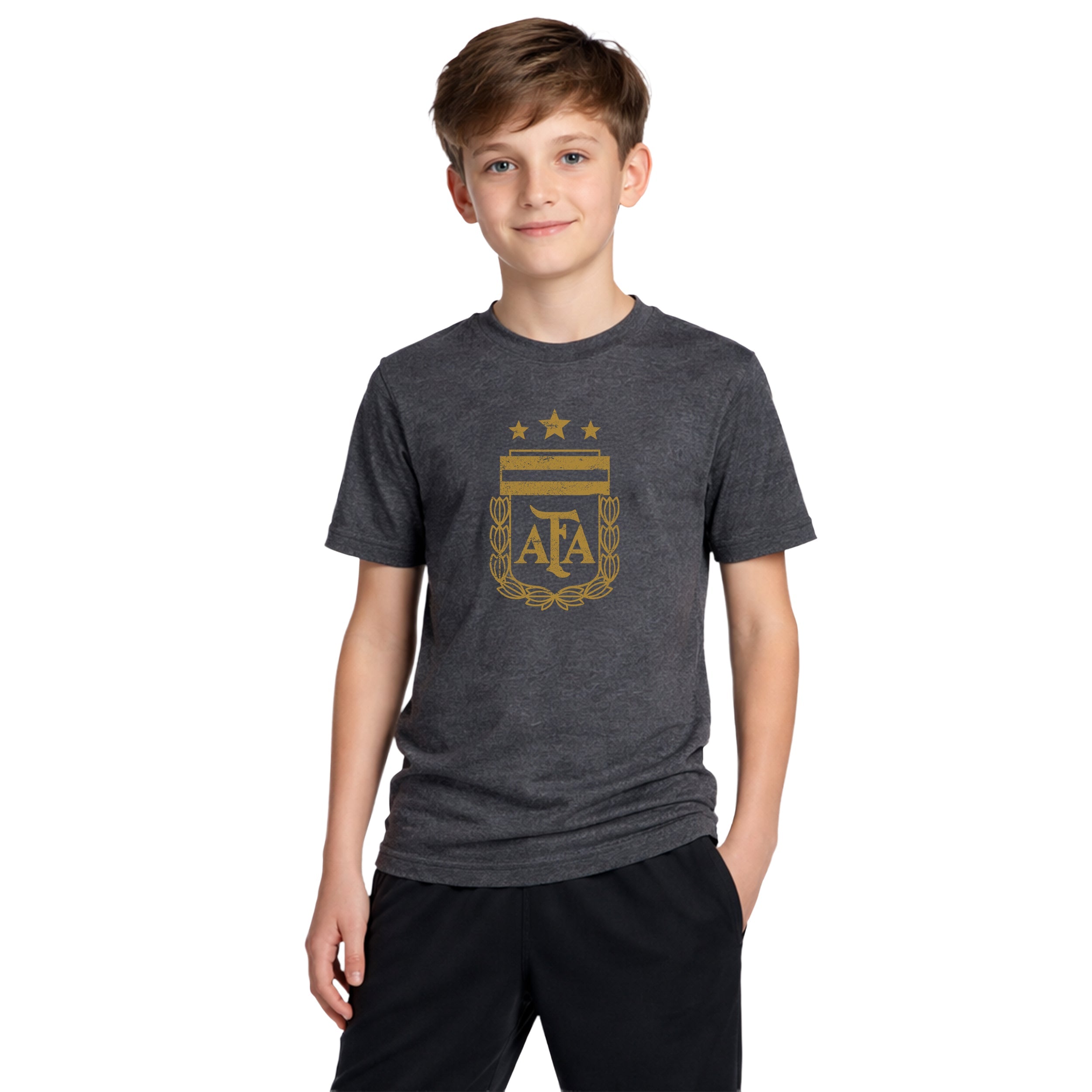 Messi Grey T-shirt Model 