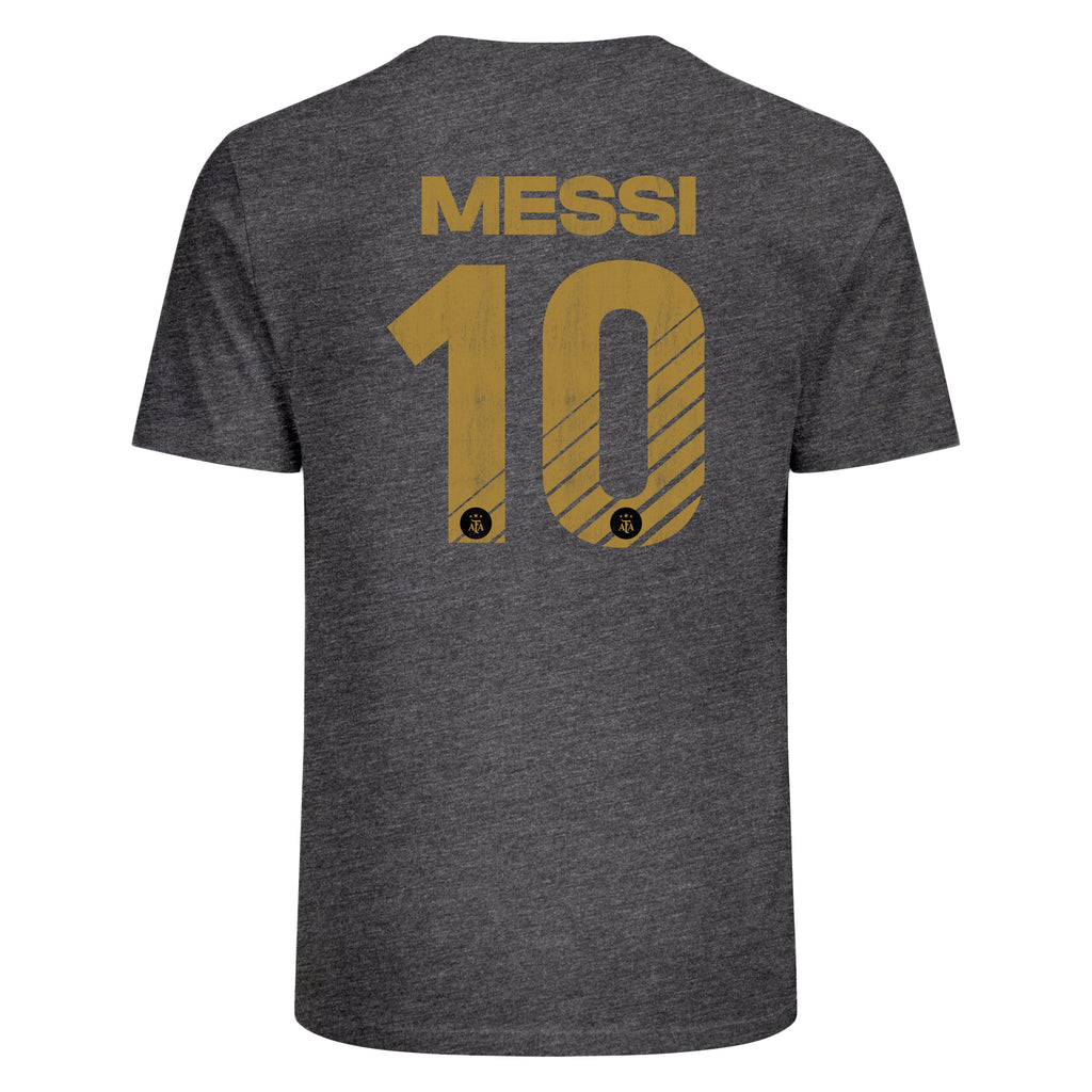 Messi Grey T-Shirt Detail 1