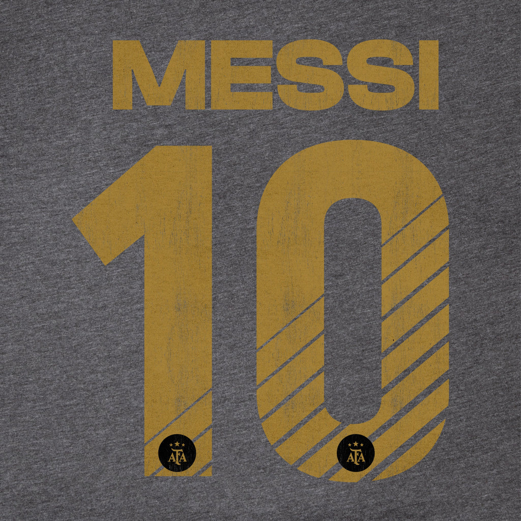Messi Grey T-Shirt Detail 3