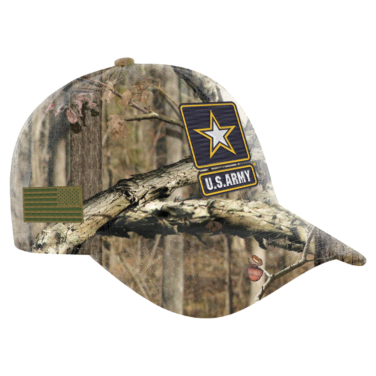 Camo Army Cap Side Image 2