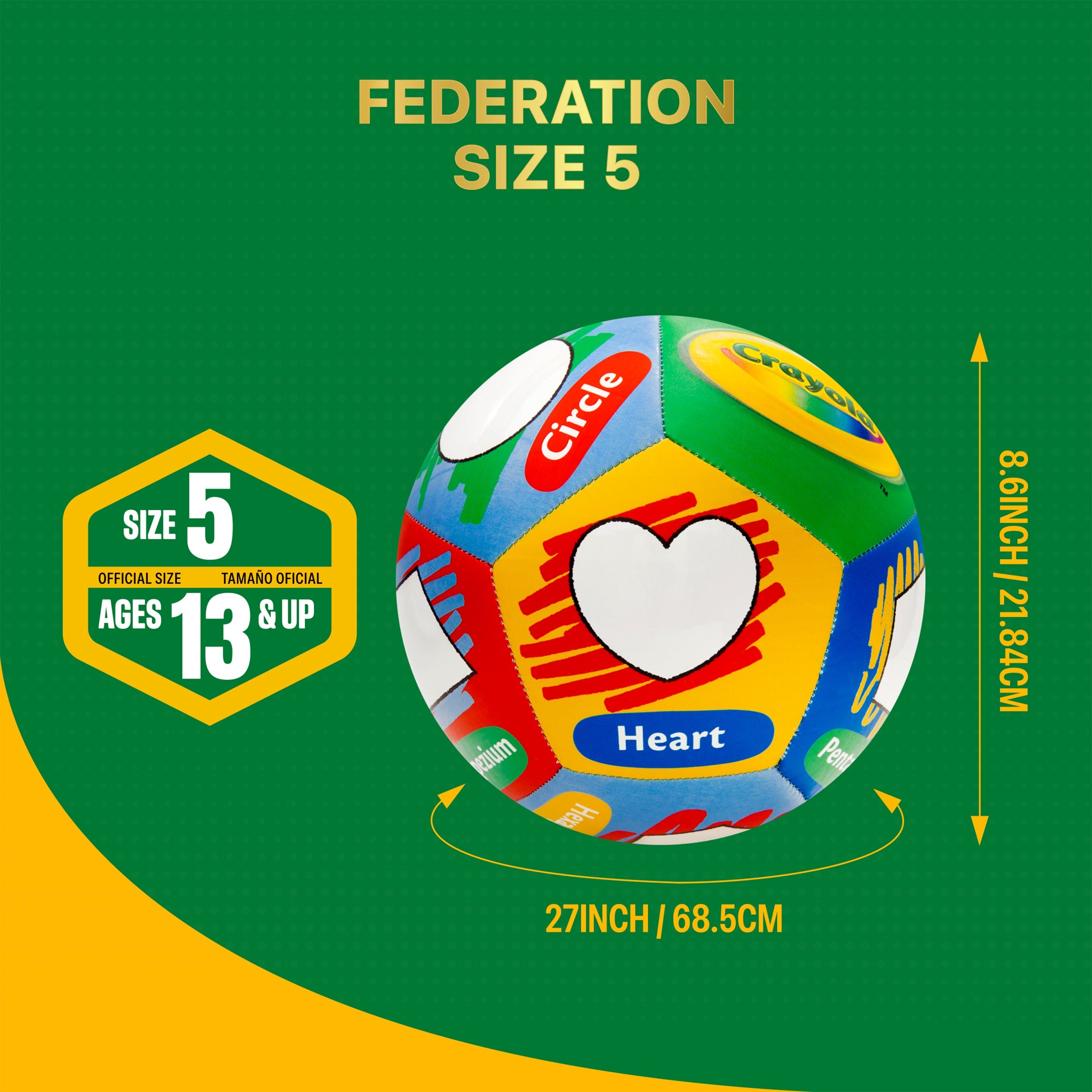 Crayola Soccer Ball CRAY200BL  -Shapes Explorer