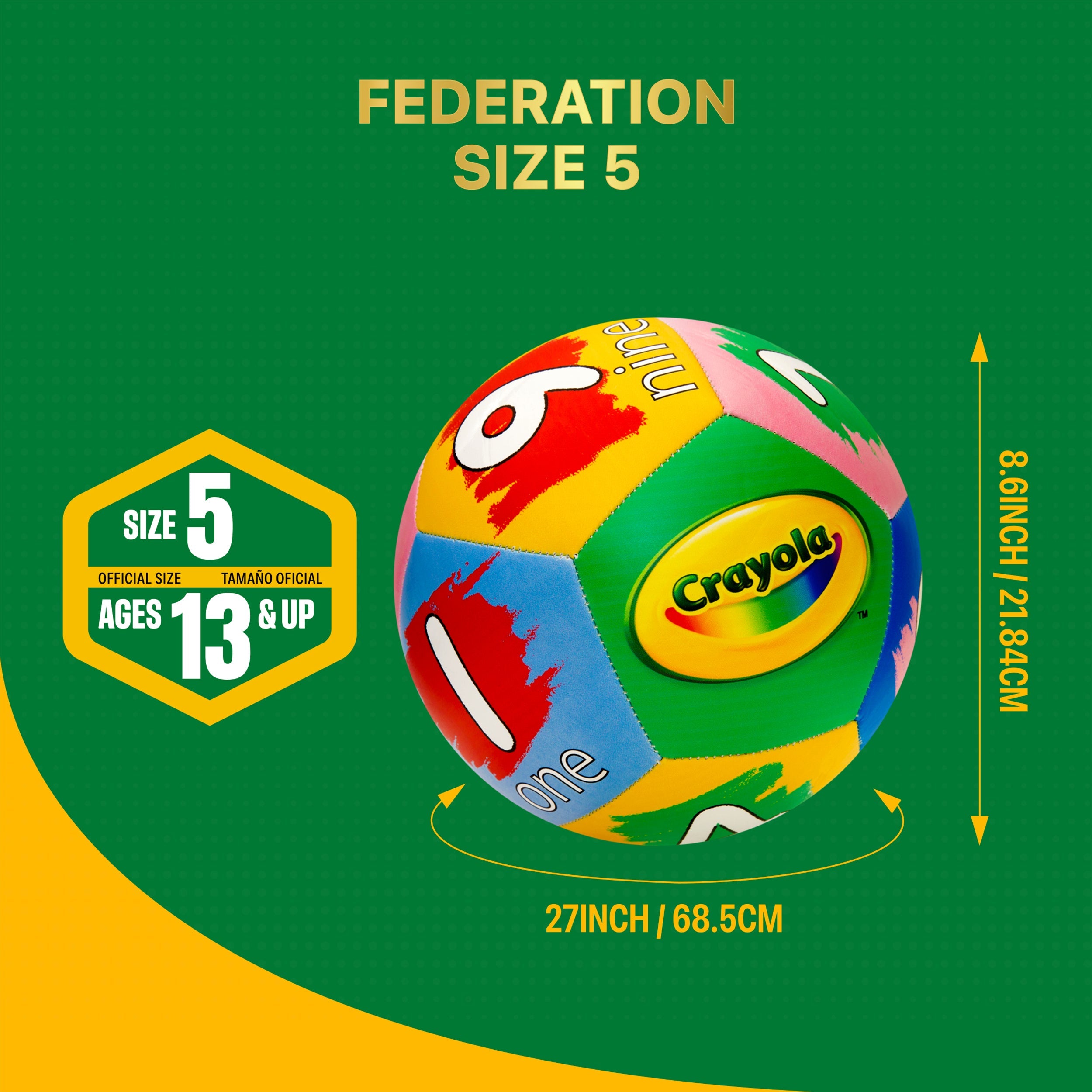 Crayola Soccer Ball CRAY201BL  - Numbers Explorer