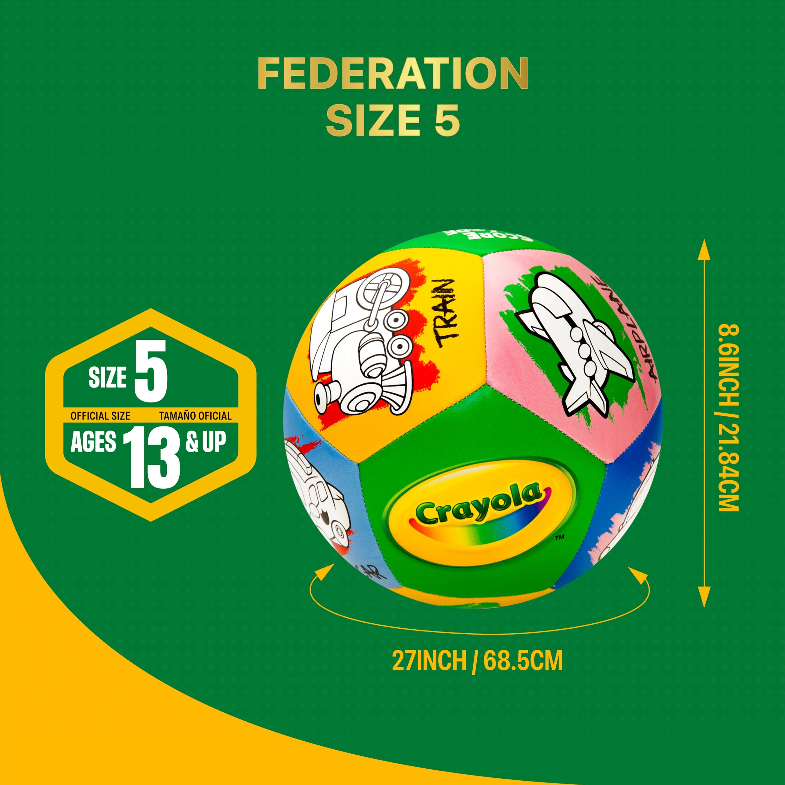 Crayola Soccer Ball CRAY203BL  - Transportation Explorer