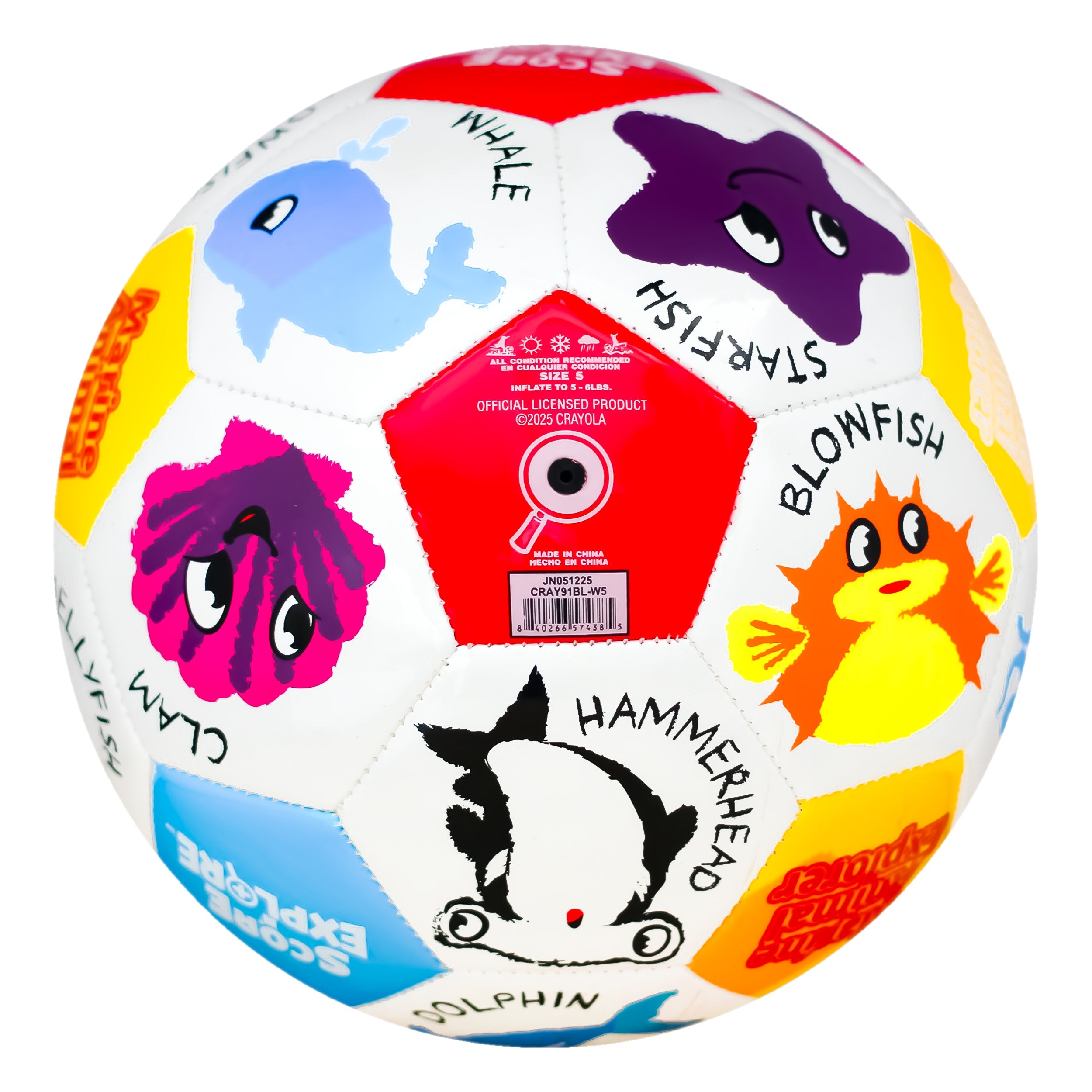 Crayola Soccer Ball CRAY91BL  - Marine Animal