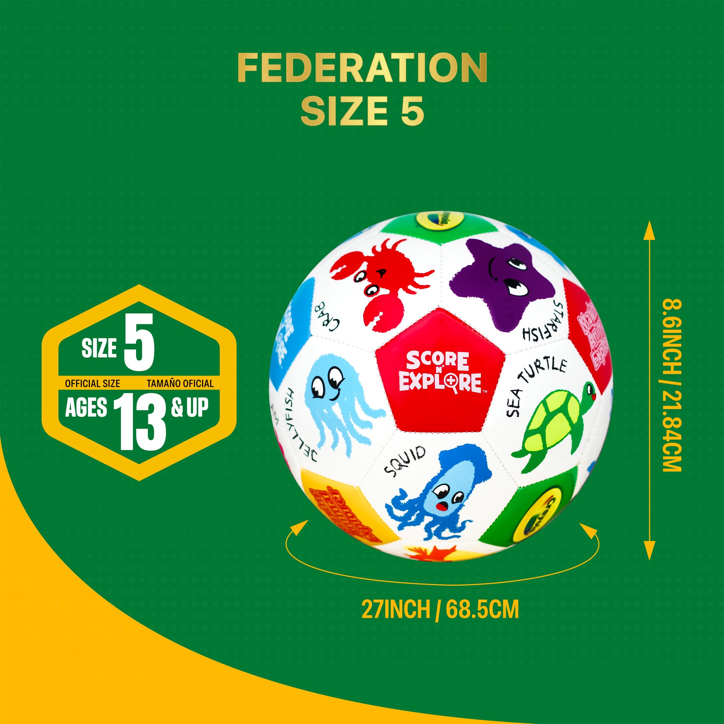 Crayola Soccer Ball CRAY91BL  - Marine Animal