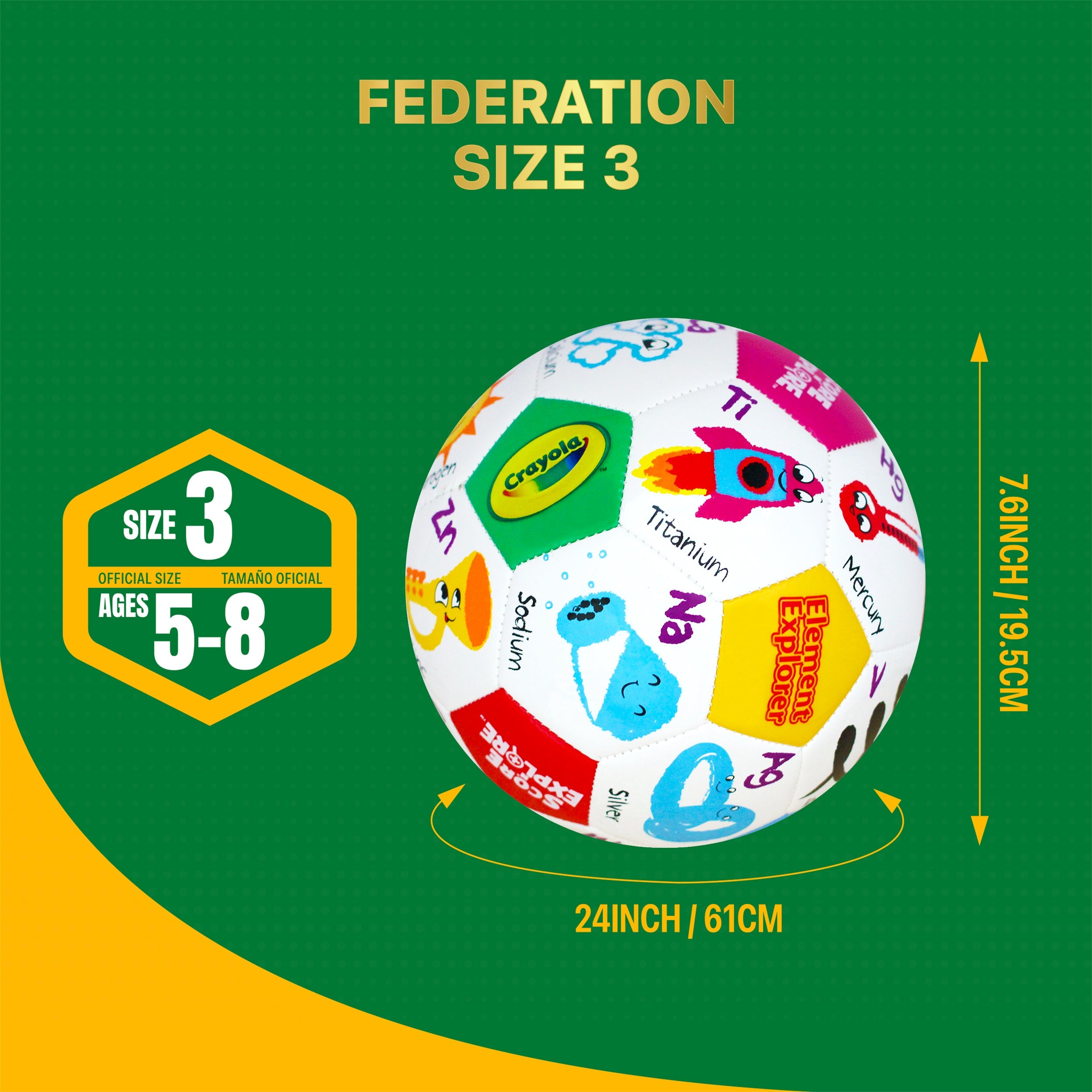 Crayola Soccer Ball CRAY92BL  - Element Explorer