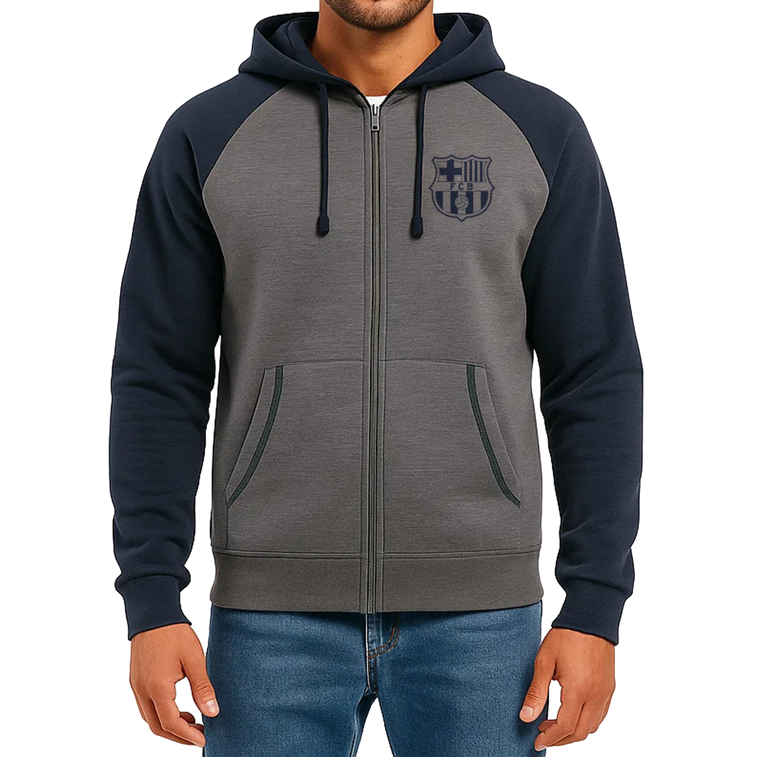 FC Barcelona Zip Up Hoodie - FCB08ZH