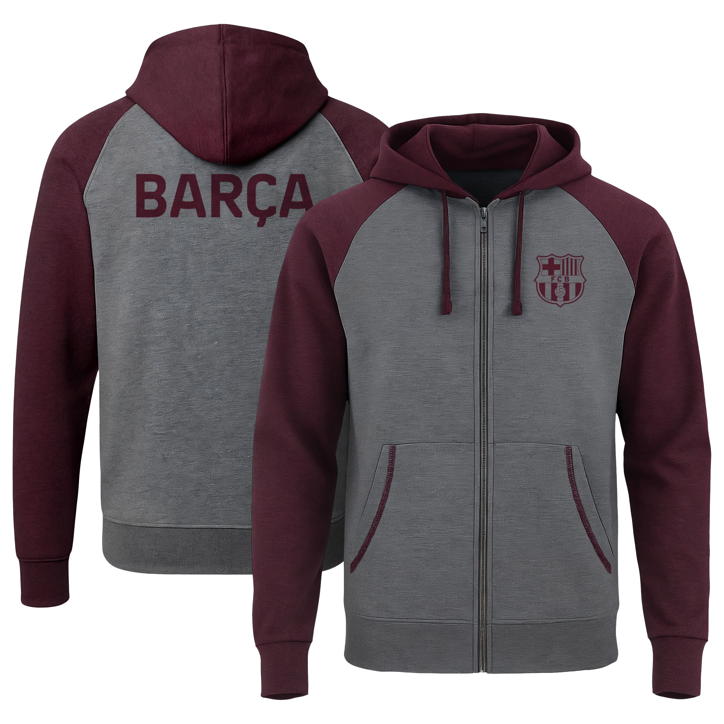 FC Barcelona Zip Up Hoodie - FCB08ZH