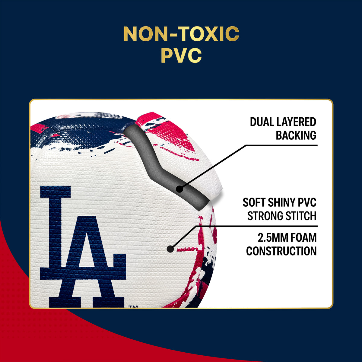 Dodgers Soccer Ball Composition Image