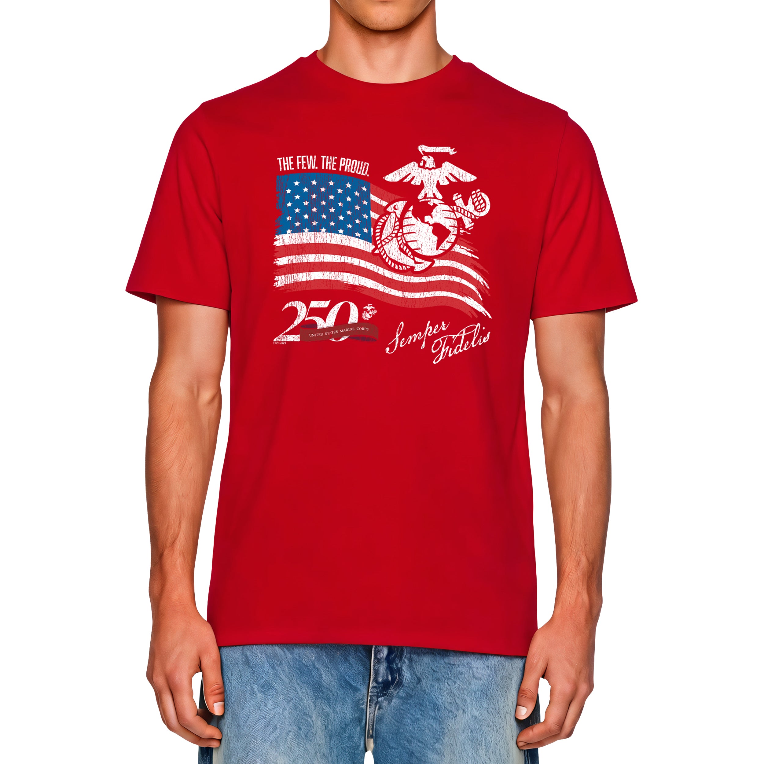 red t-shirt