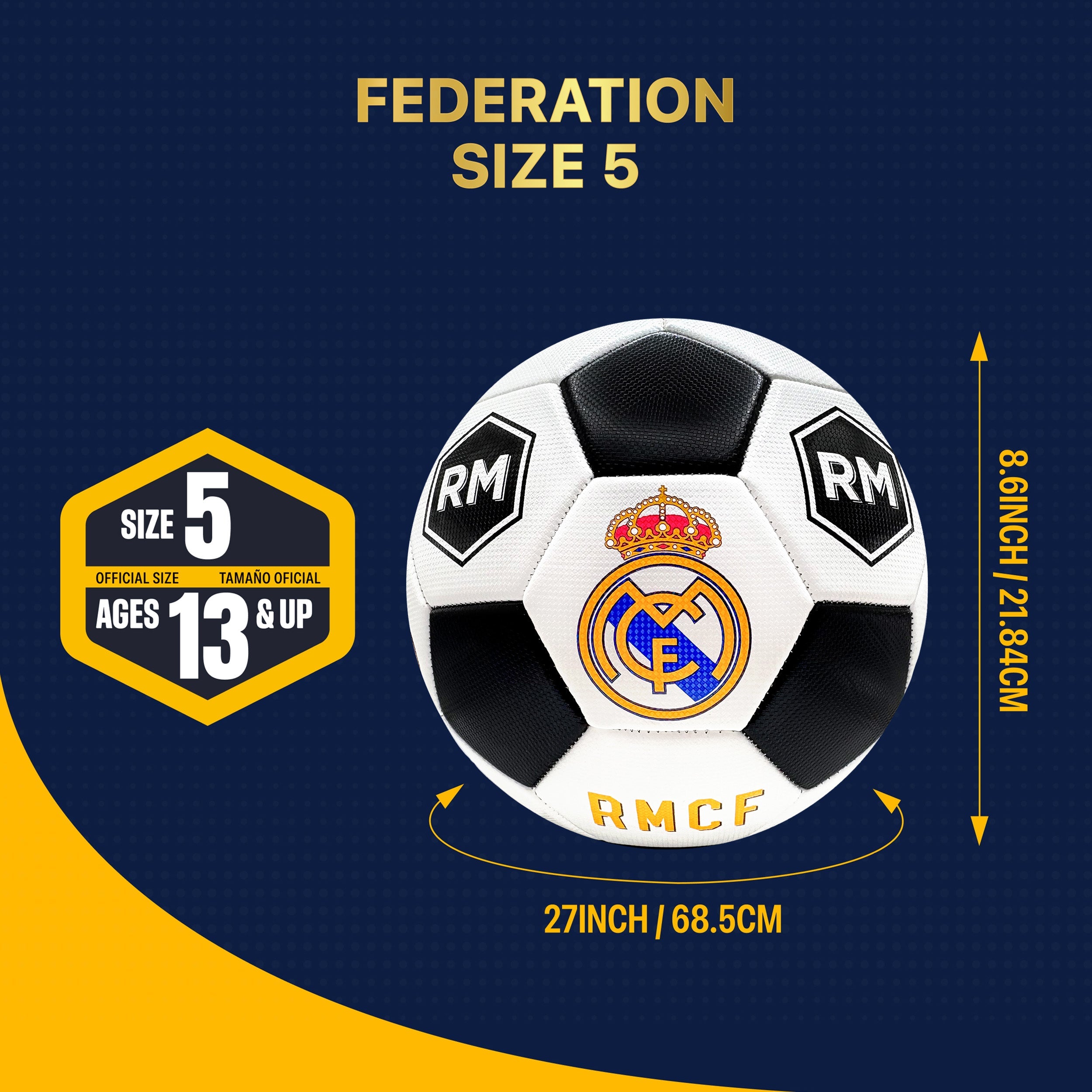 Real Madrid CF Soccer Ball - RM51BLT