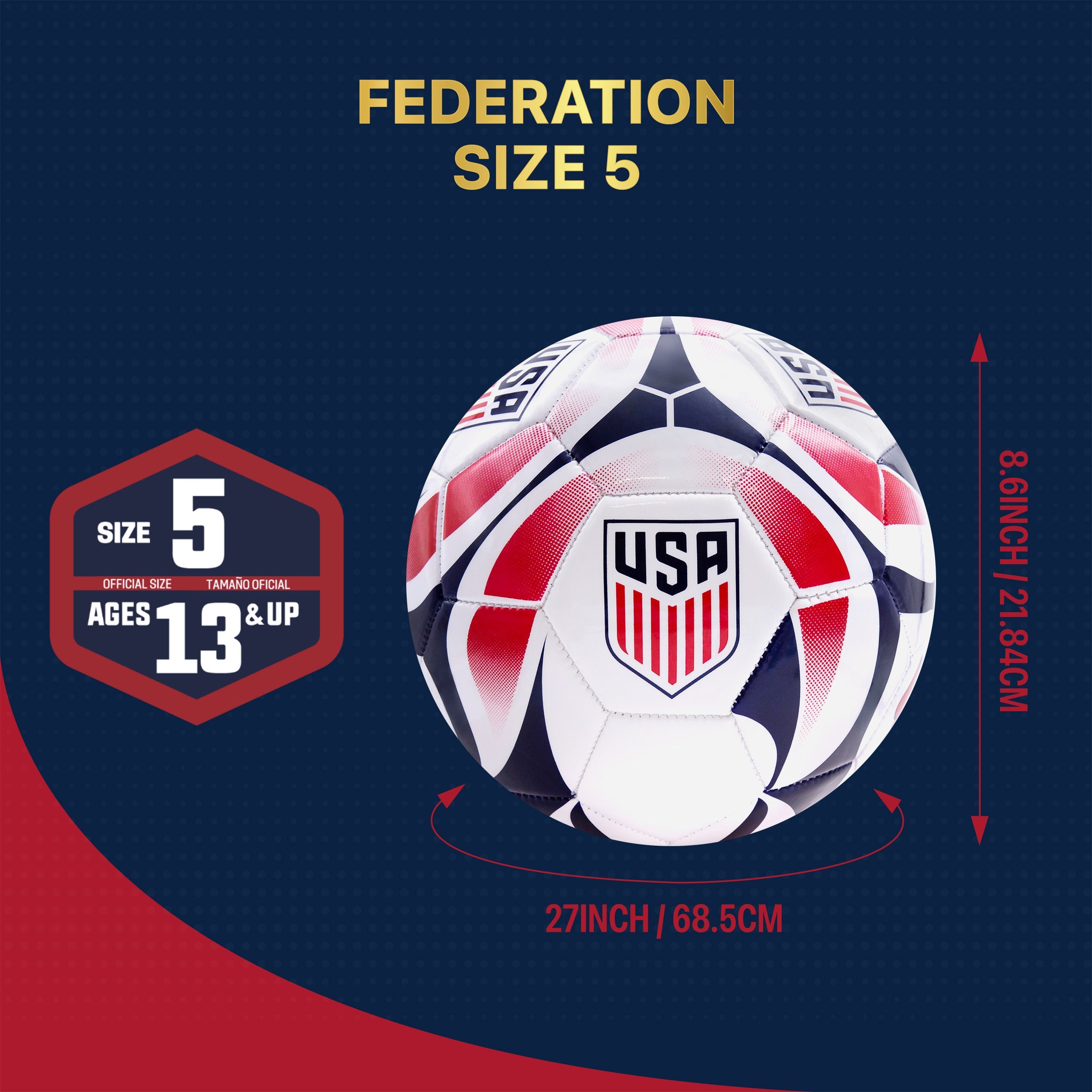 US Men's National Team Soccer Ball - USA83BL