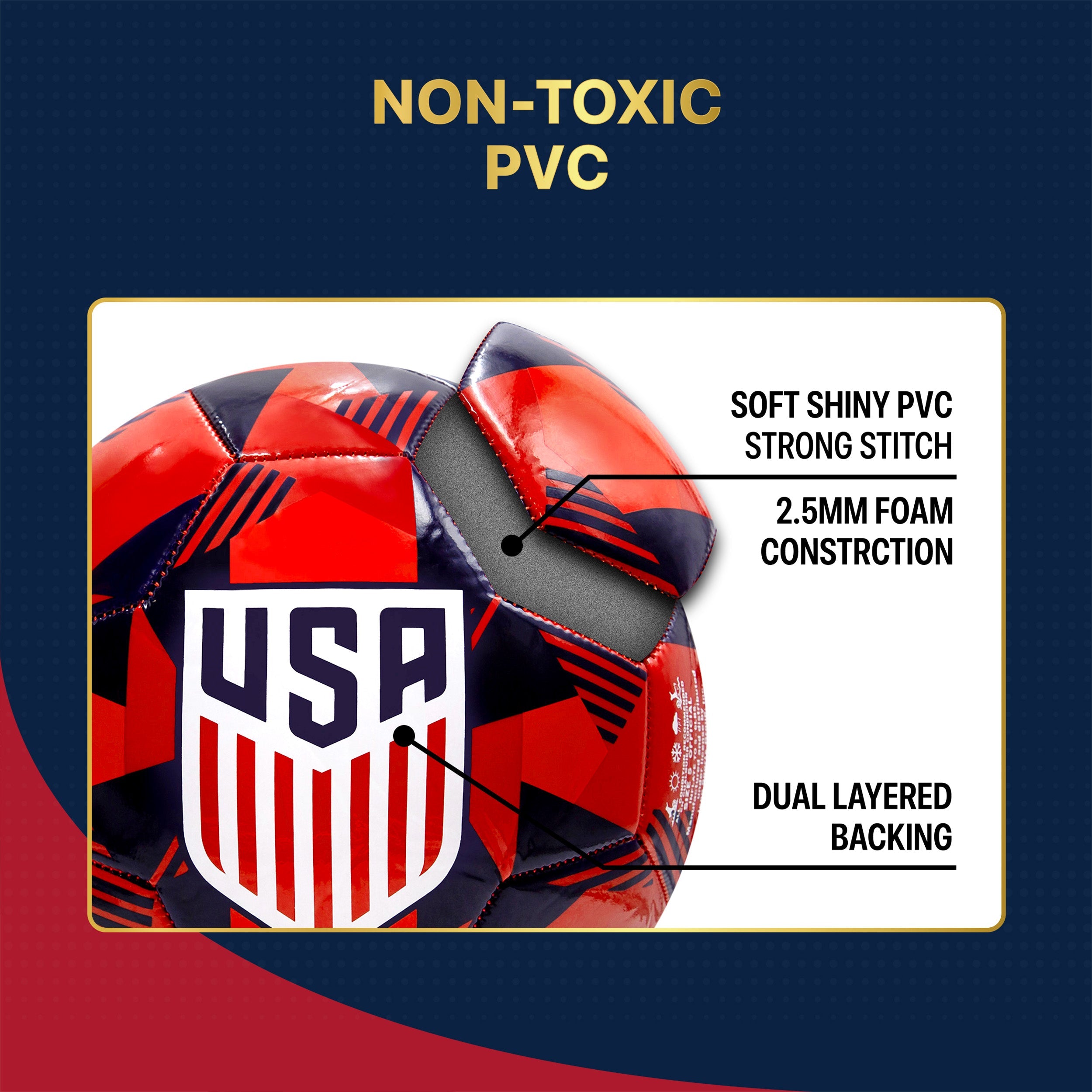 US Men's National Team Soccer Ball - USA90BL