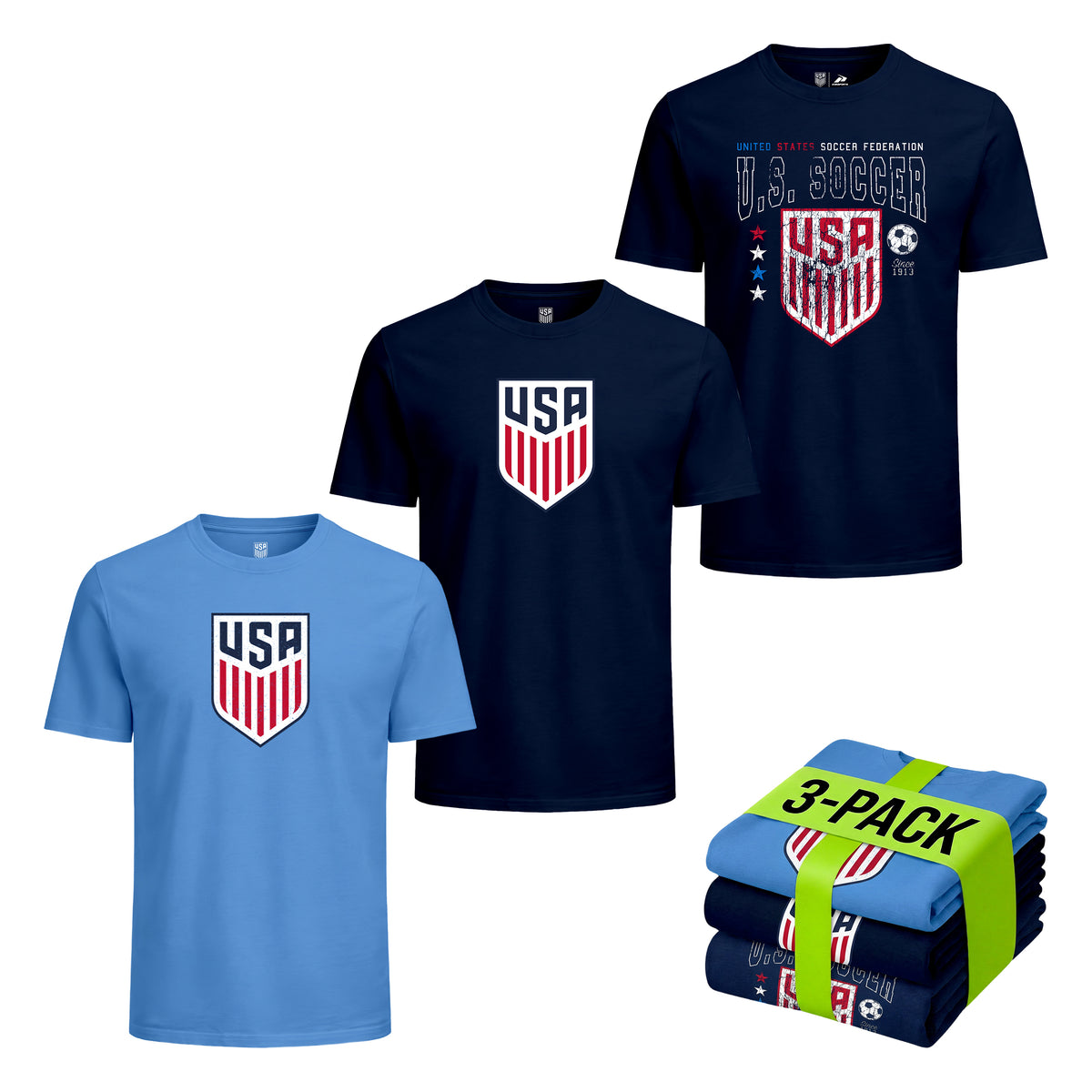 US Soccer T-Shirt Bundle Image