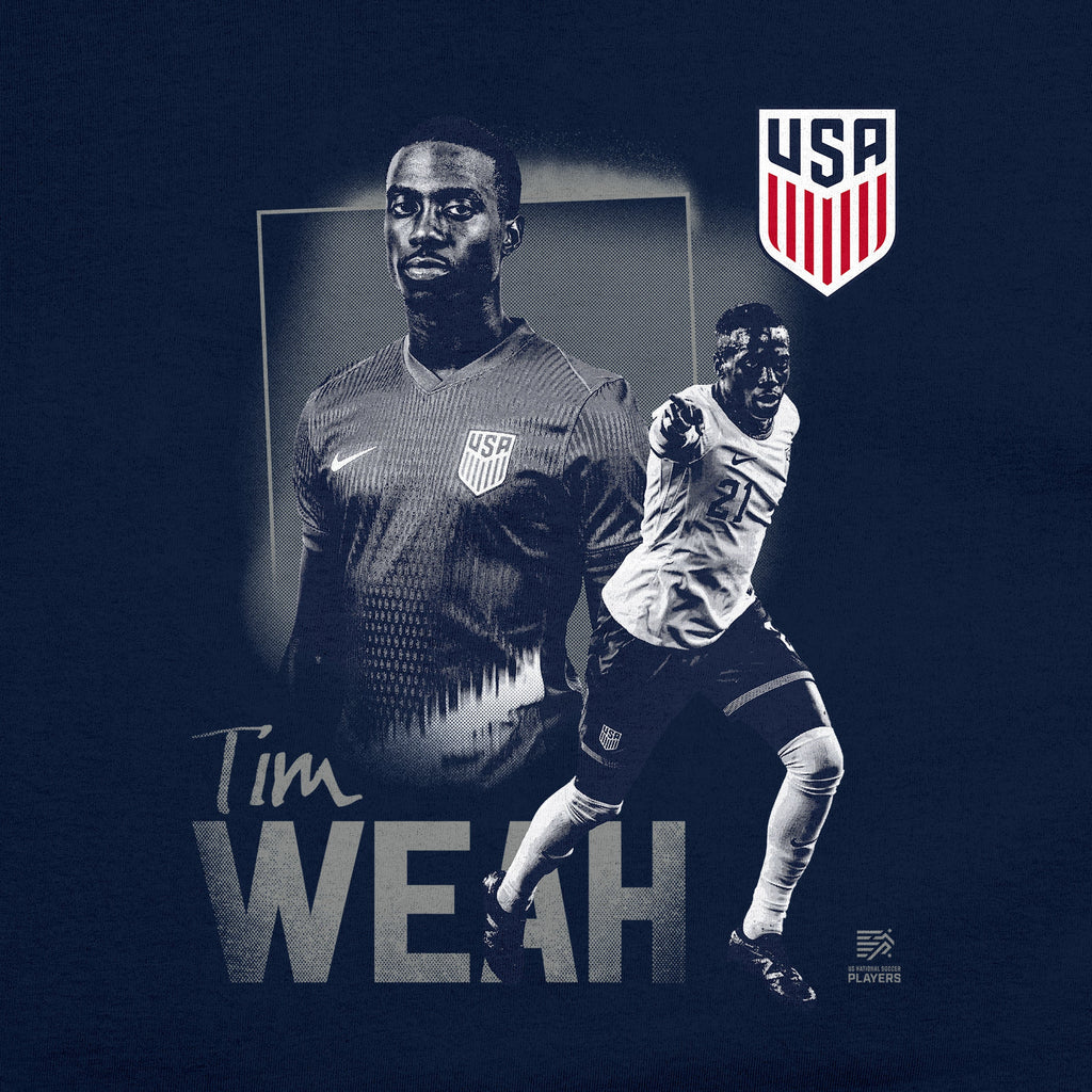 US Men's National Soccer Team Timothy Weah T-Shirt - USM754CT-WH
