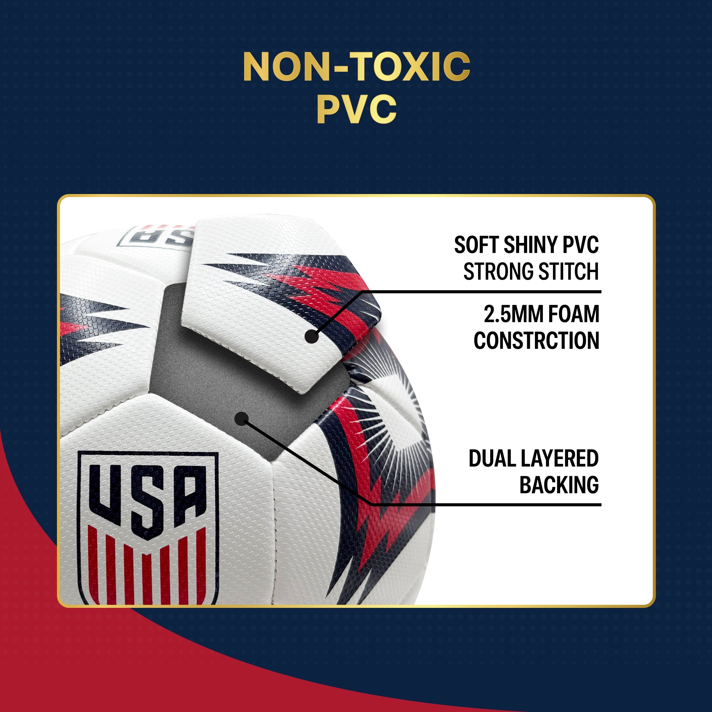 US Men's National Team Soccer Ball USSF154BLT-3