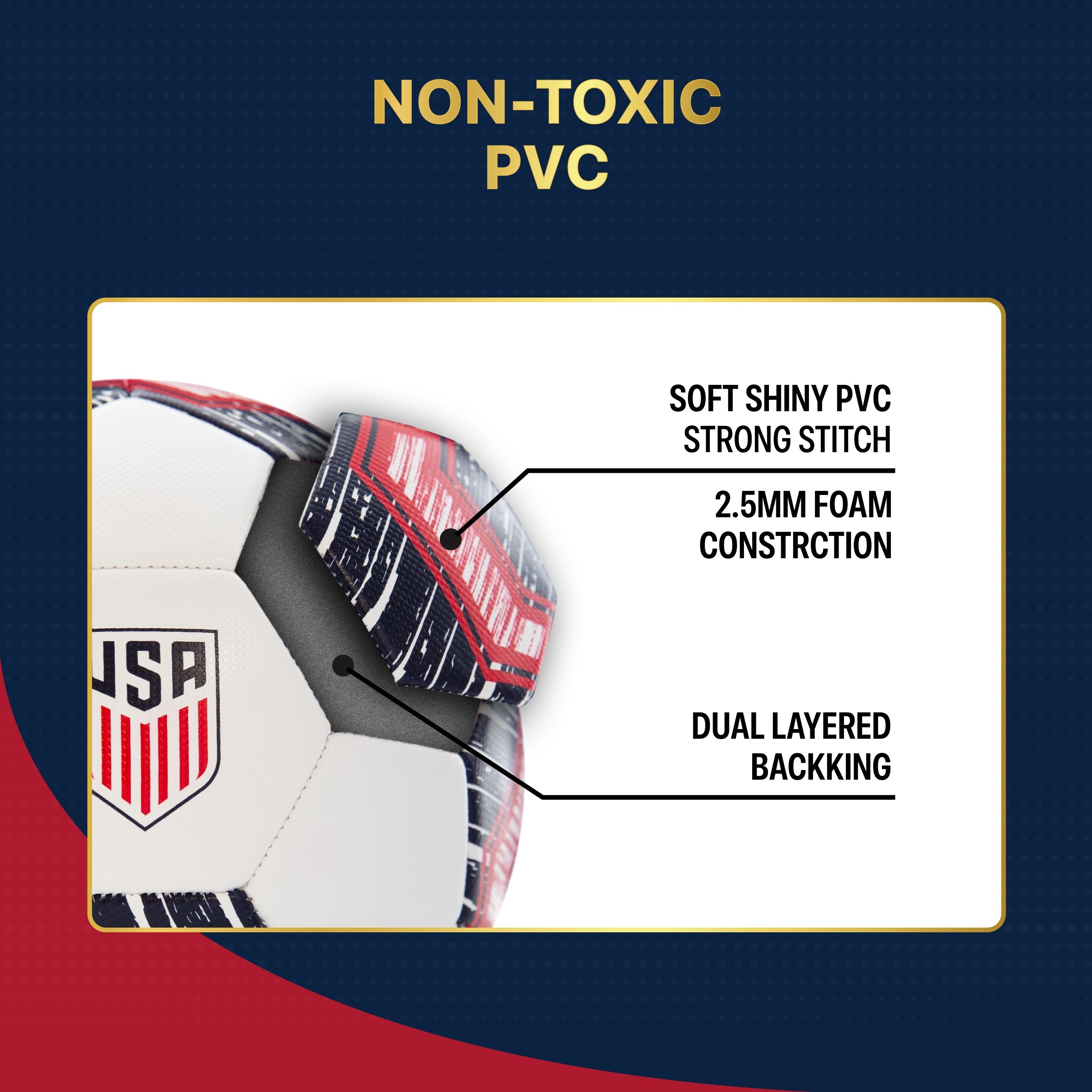 US Men's National Team Soccer Ball - USSF167BLT