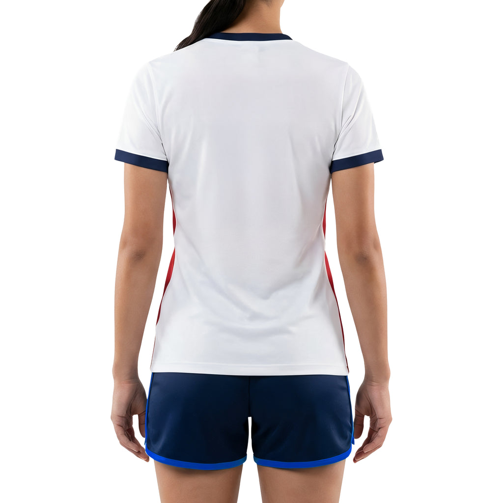 white/red jersey