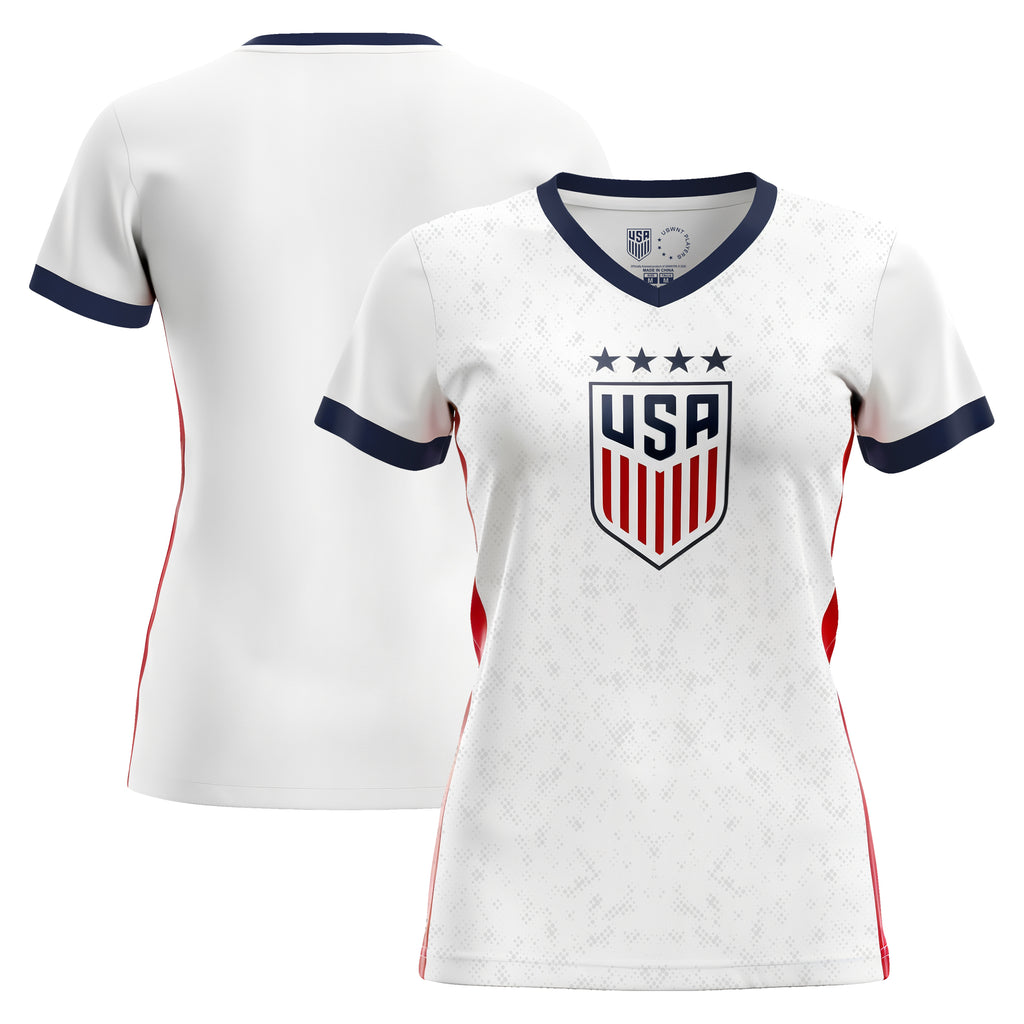 white/red jersey