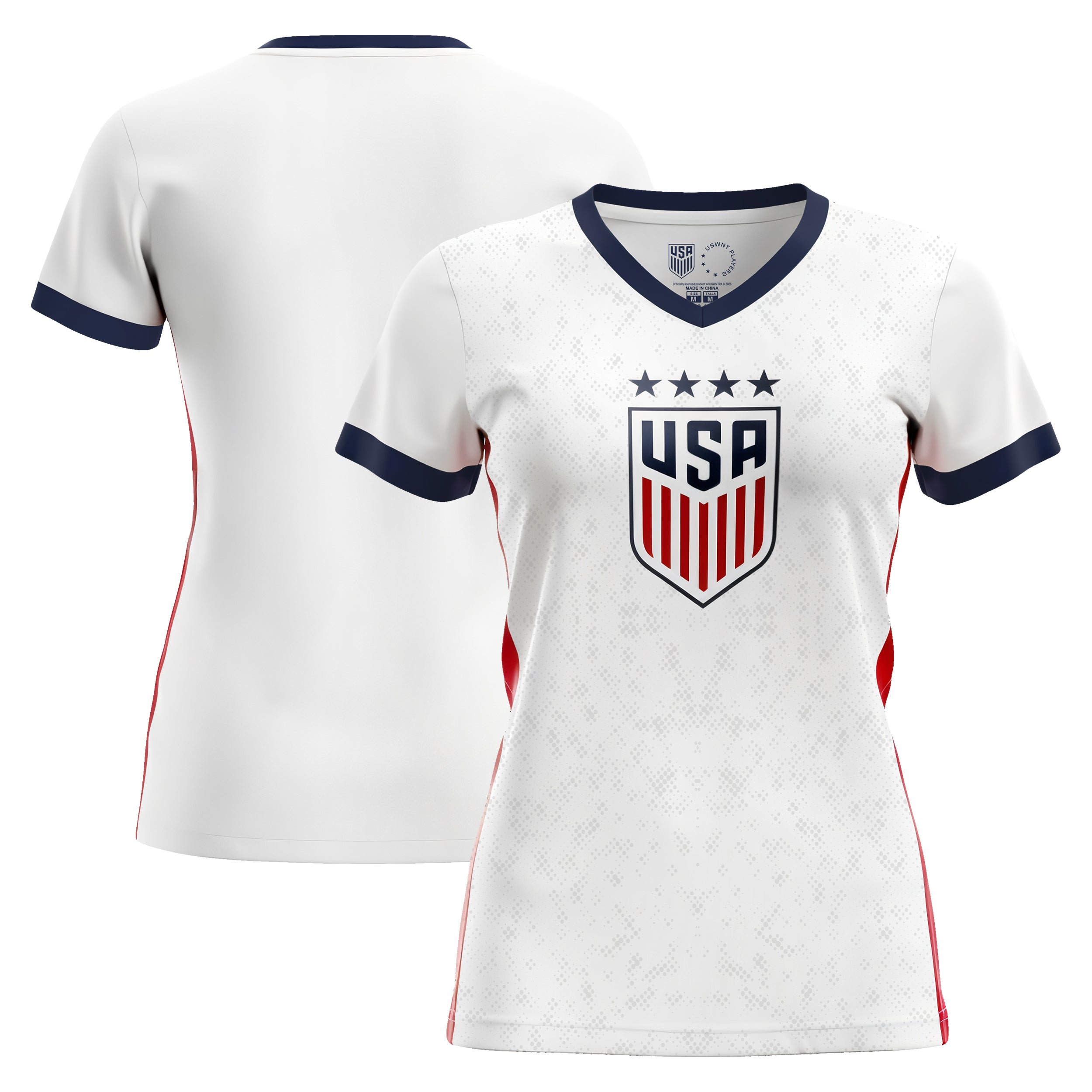 white/red jersey