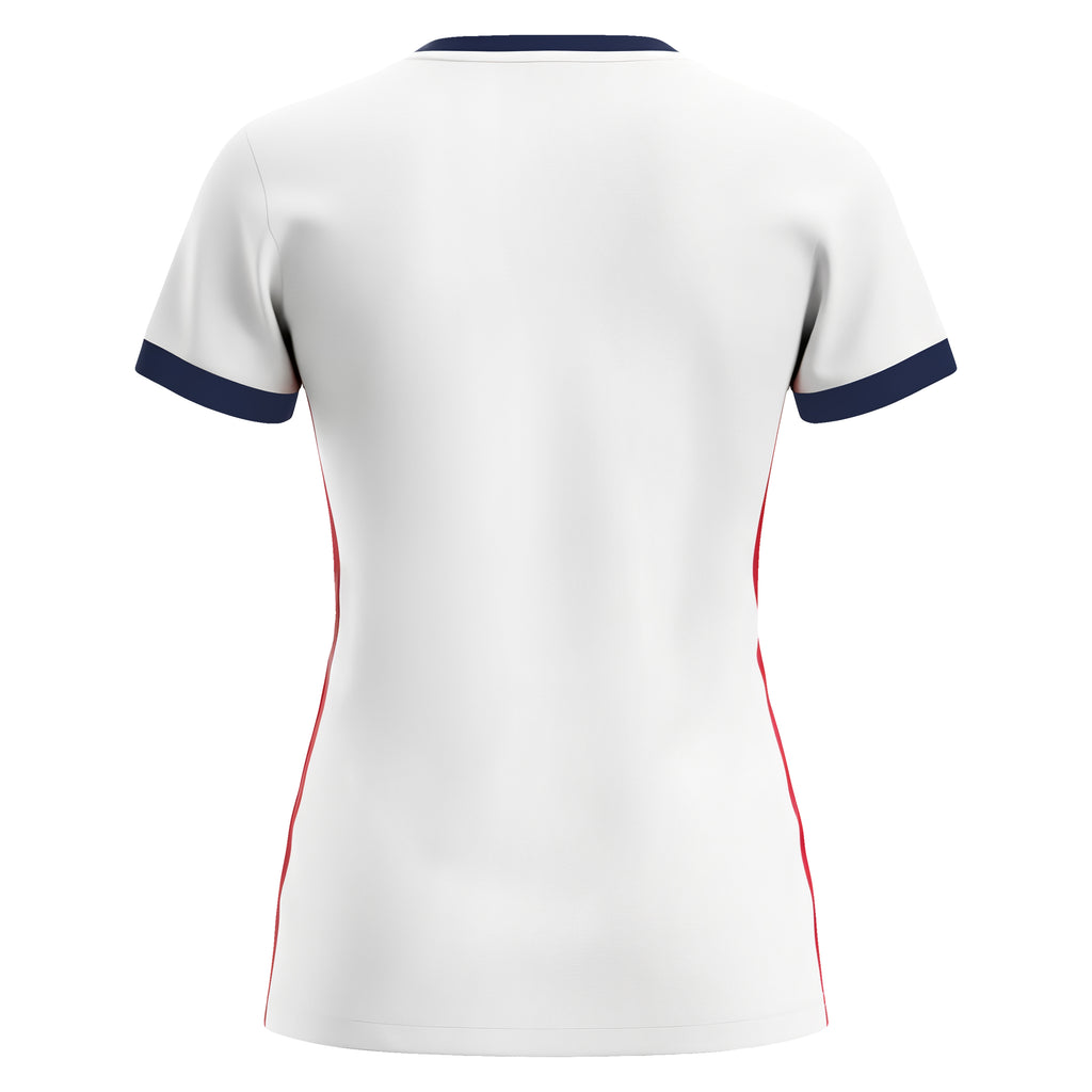 white/red jersey