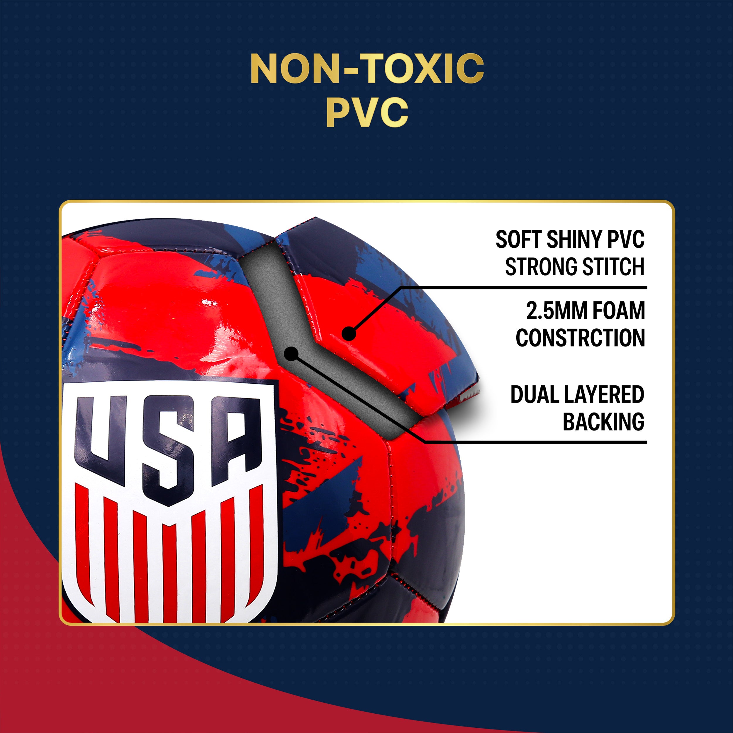 US Men's National Team Soccer Ball - USSF93BL