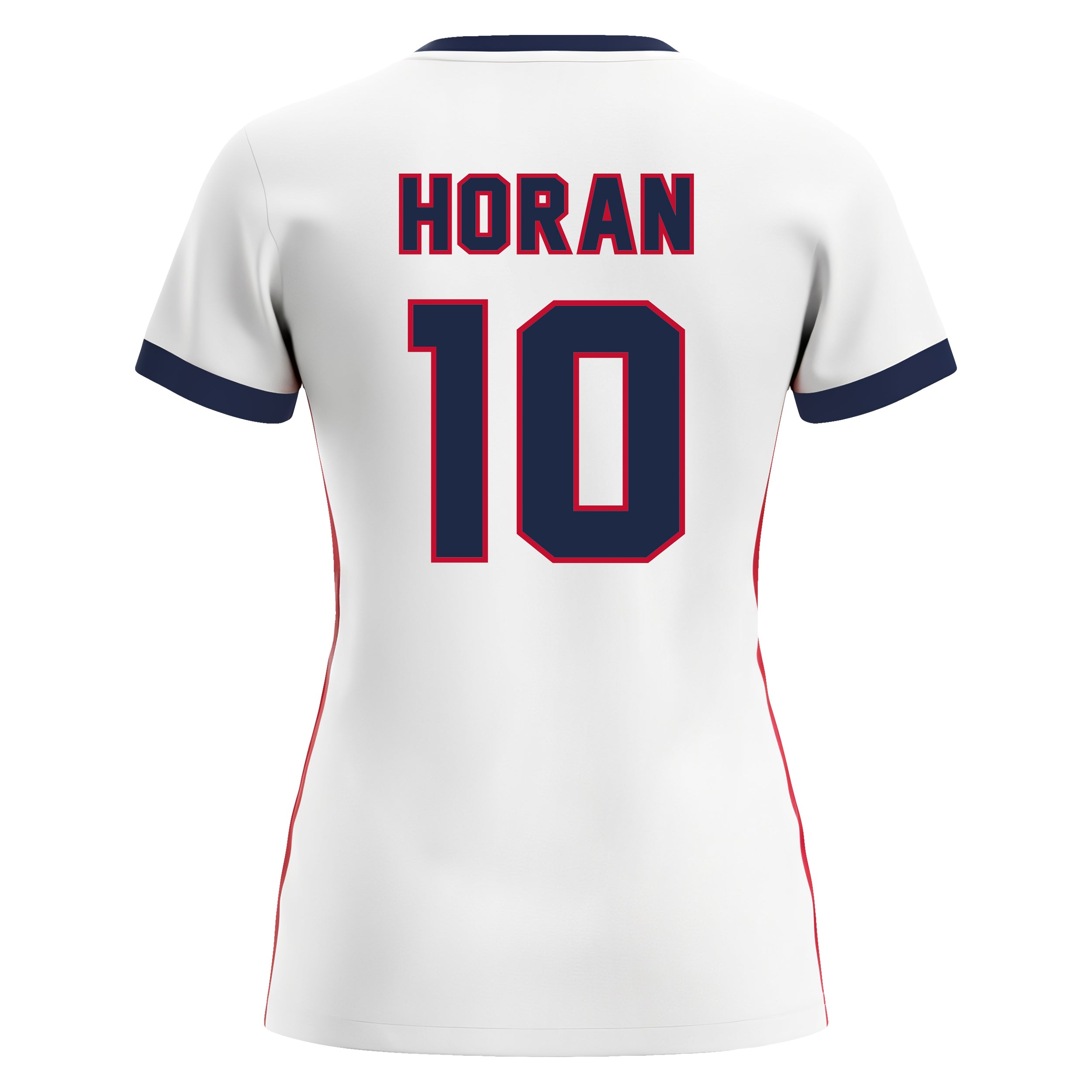 white/red jersey