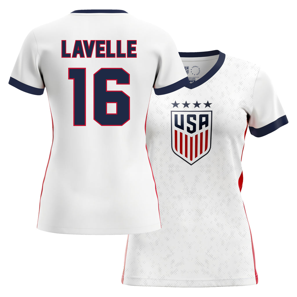 white/red jersey