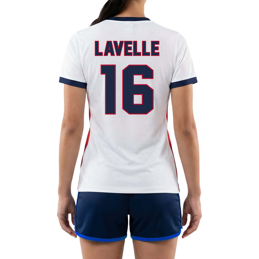 white/red jersey