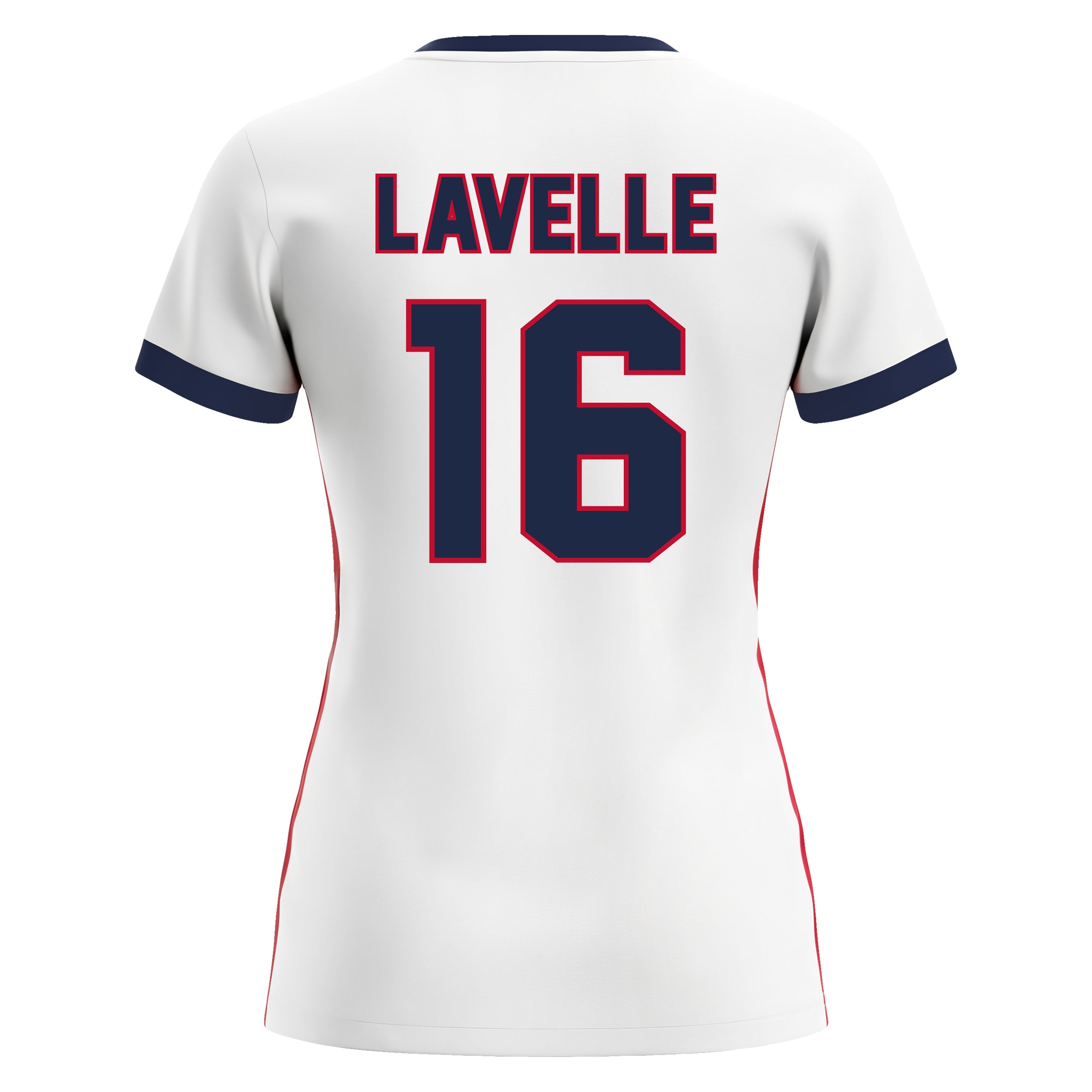 white/red jersey