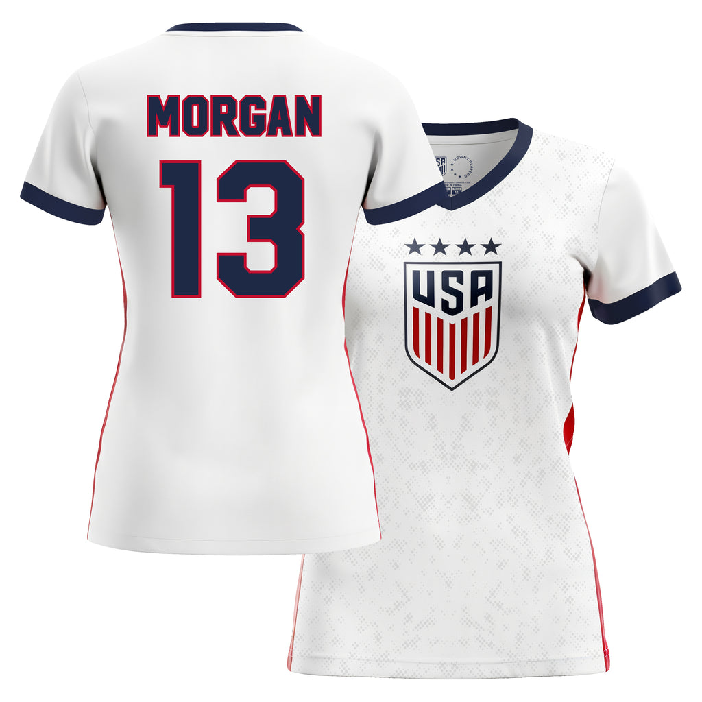 white/red jersey
