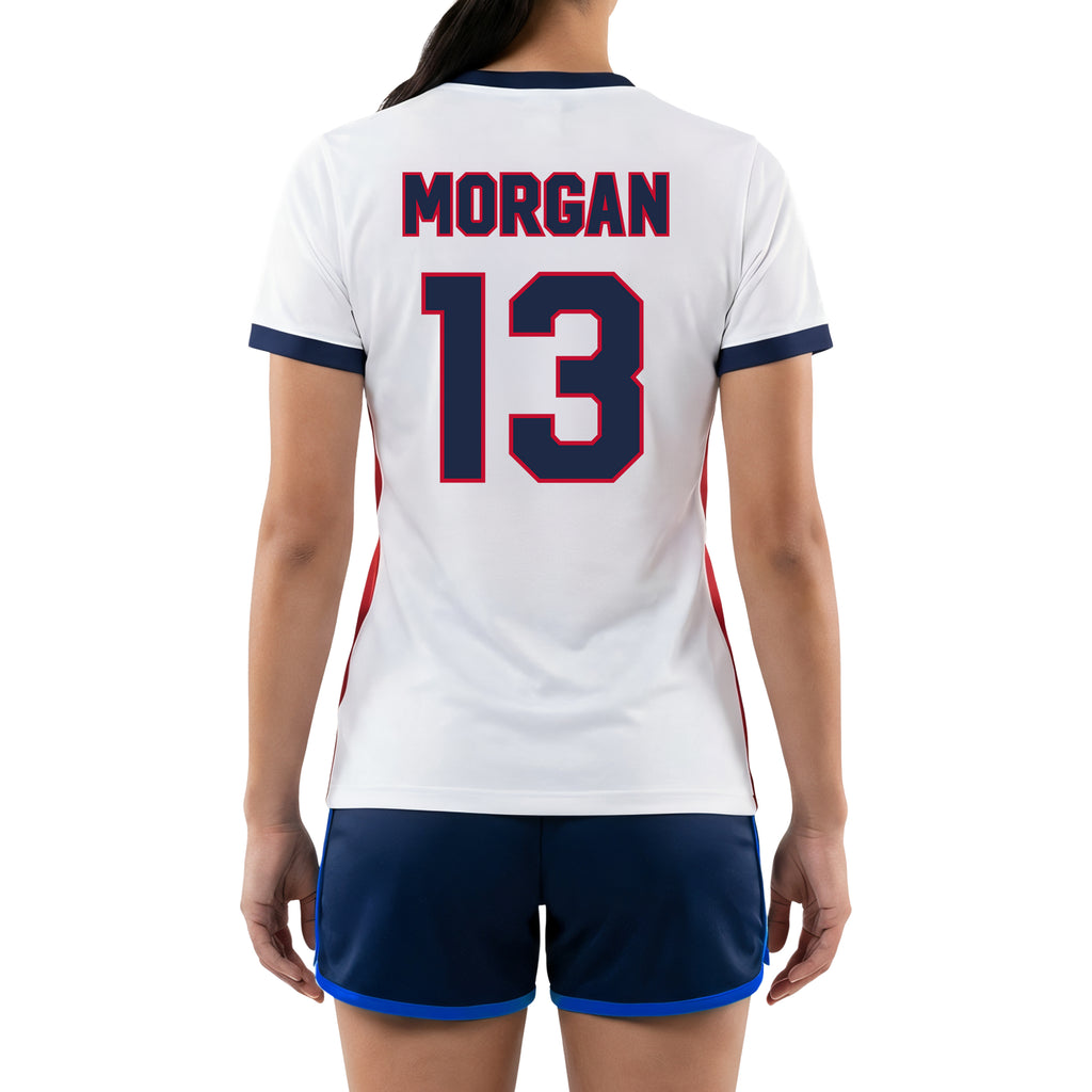 white/red jersey