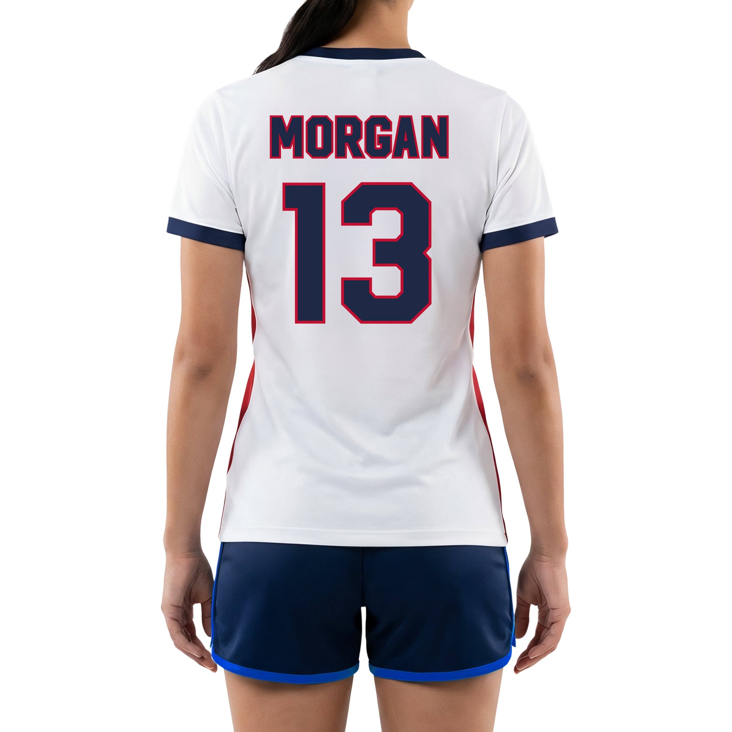 white/red jersey