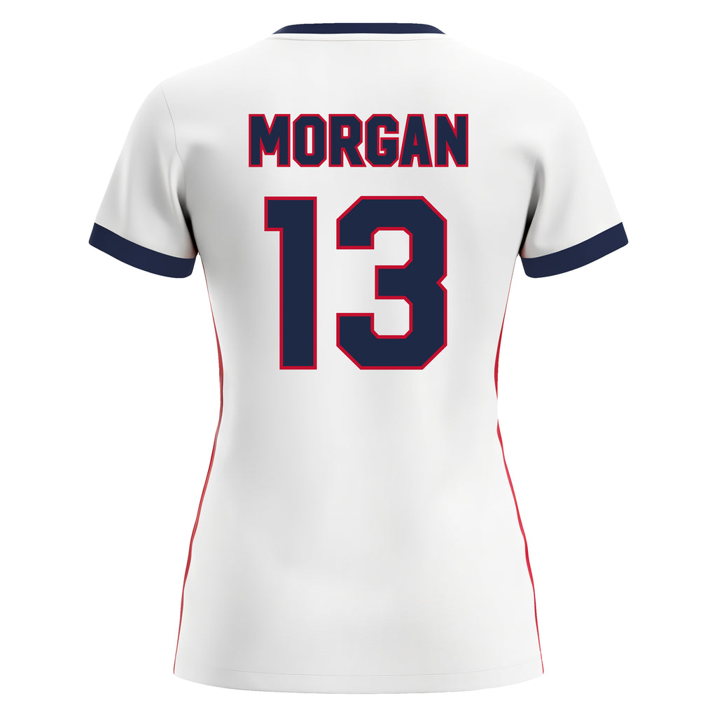 white/red jersey