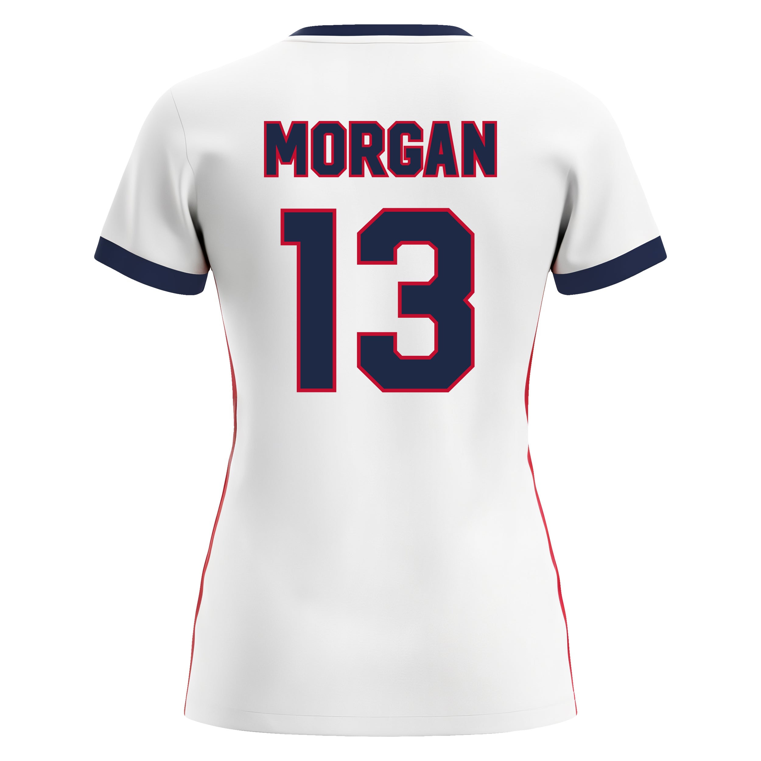 white/red jersey