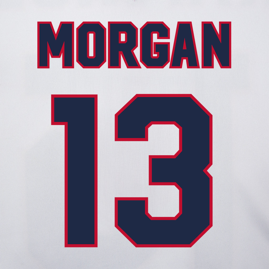 white/red jersey