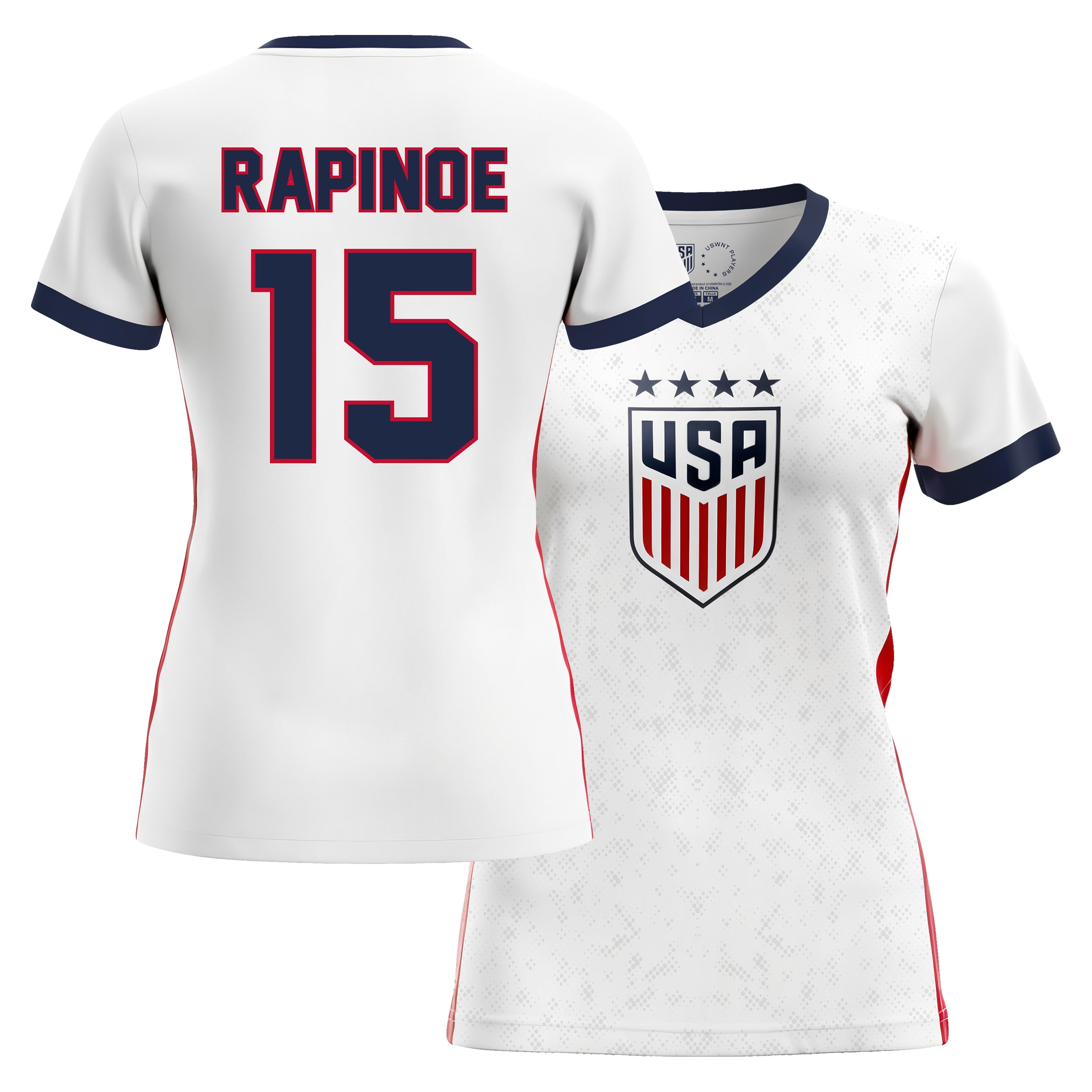 white/red jersey