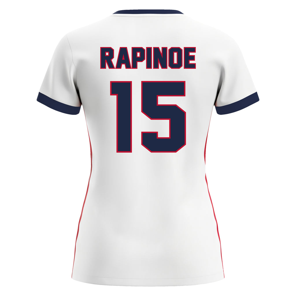 white/red jersey
