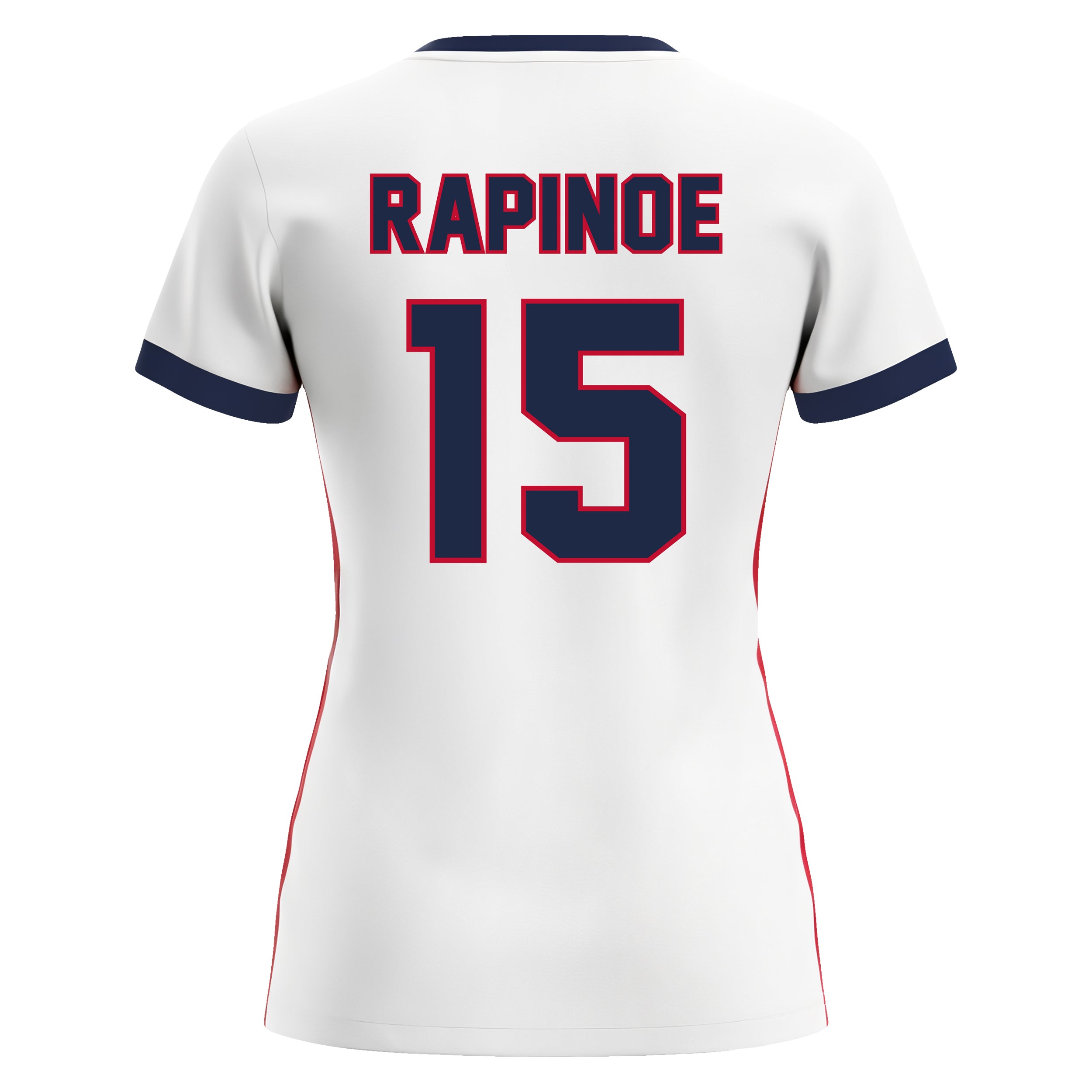 white/red jersey