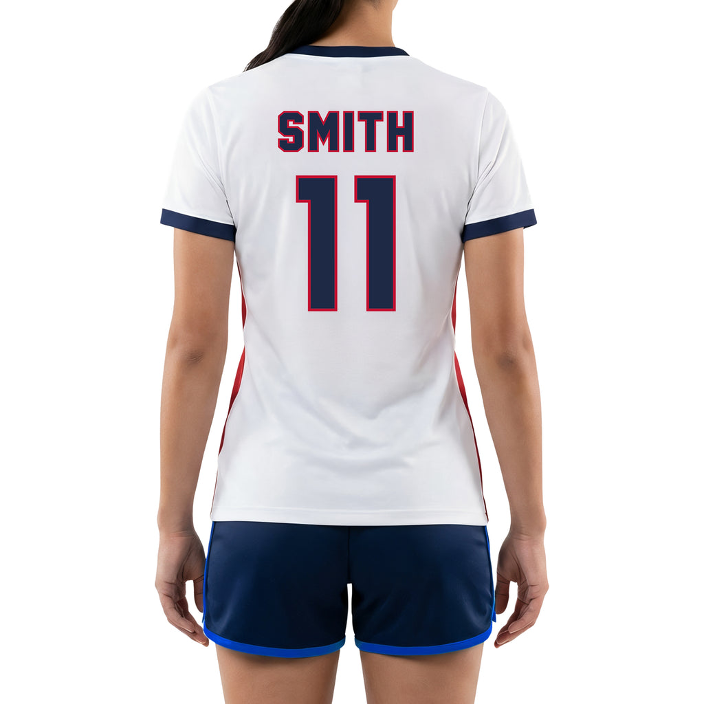 white/red jersey
