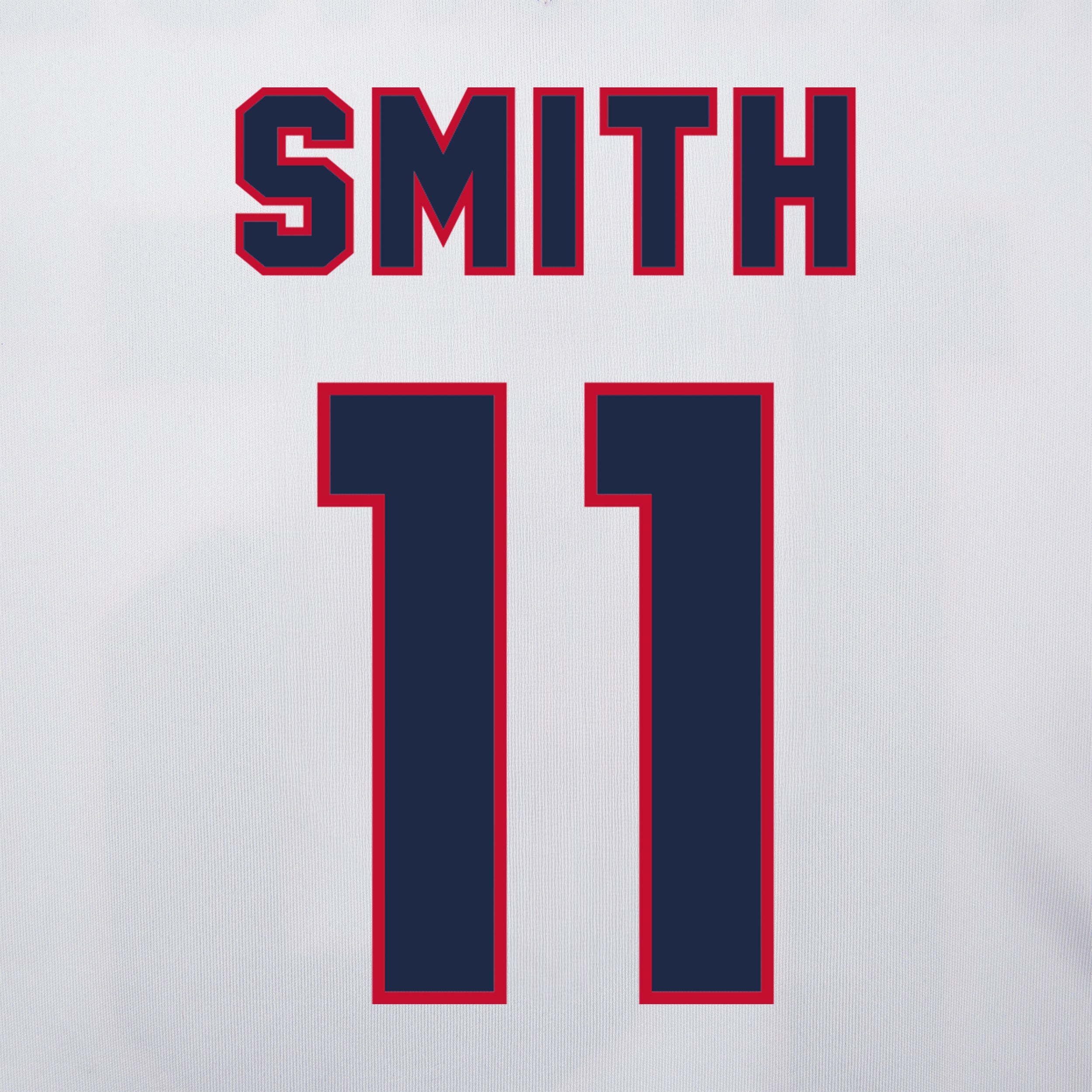 white/red jersey