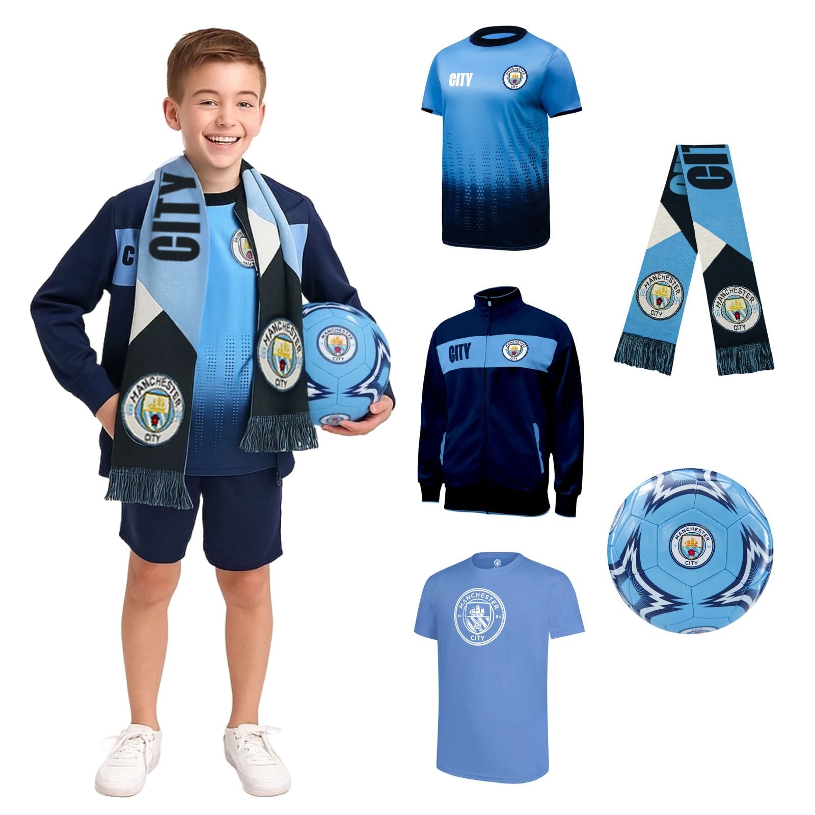 Manchester City FC Team Kids Ultimate Fan Pack - MCUFP-YP